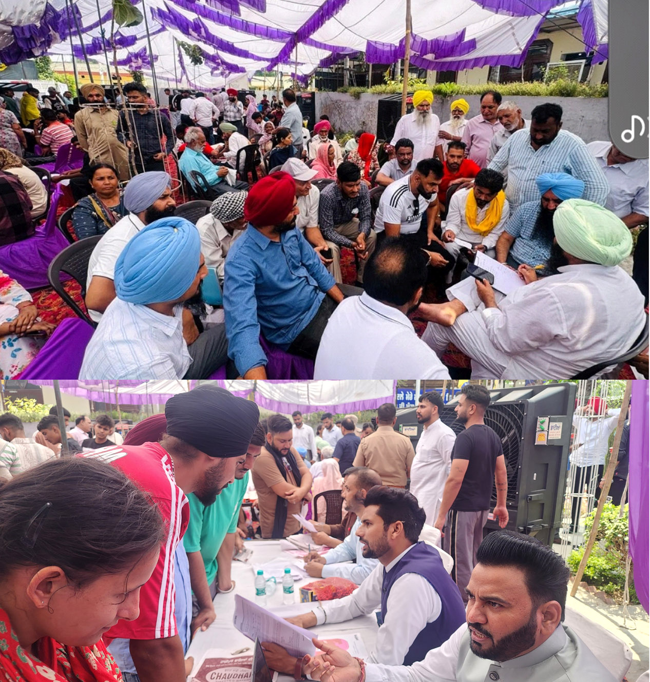 Placement camp was organized in Garhshankar under the leadership of Deputy Speaker Jai Krishna Singh Raudi.